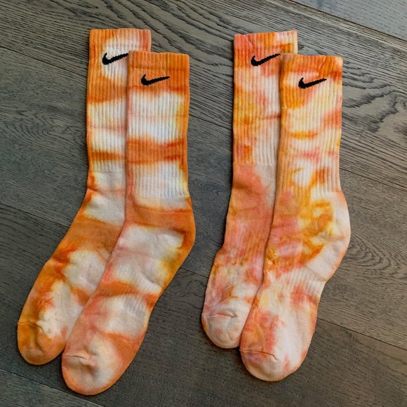UNISEX MENS WOMENS NIKE TIE DYE SOCKS HAND DYED - Picture 3 of 15